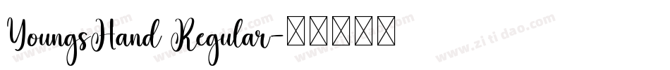 YoungsHand Regular字体转换